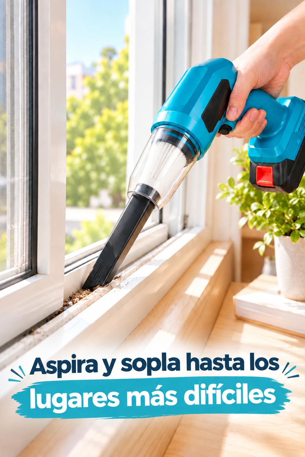 Aspiradora y Sopladora Inalámbrica 2 en 1